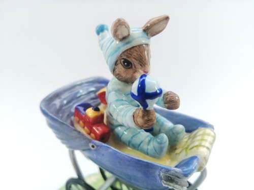 Royal Doulton Bunnykin, Christening Day Boy, The Occasions Collection, DB328 signed