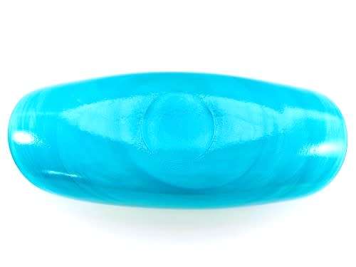 In the Exceptional Style of Kosta Boda is a Turquoise and White Swirled Glass Wrap