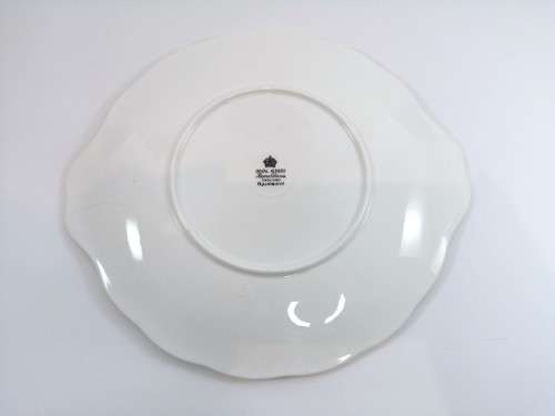 Royal Albert ` RAINBOW ` Green Cake Plate Fine Bone China England