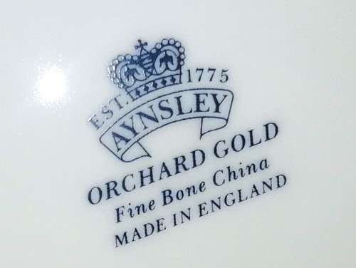 Aynsley orchard gold bone china porcelain Large Coffee Pot in the Orchard Gold