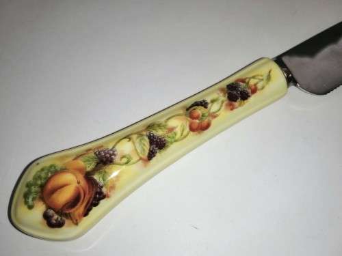 ORCHARD GOLD by Aynsley cake slice knifes and spoon