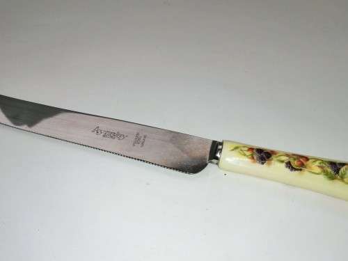 ORCHARD GOLD by Aynsley cake slice knifes and spoon