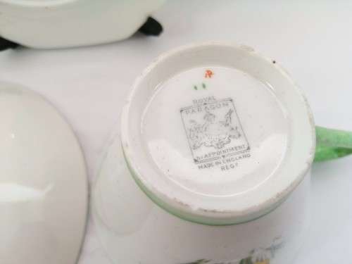 Paragon Art Deco Primrose, Cup Saucer and Plate Trio