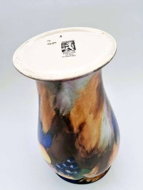 Art Deco Hollinshead & Kirkham H & K Tunstall Autumn Hand Painted Vase 4899