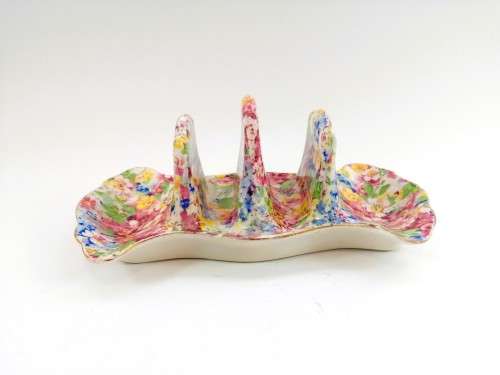 Longton James Kent ceramics Toast Rack