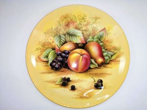 Aynsley Orchard Gold Gateau Serving Plate
