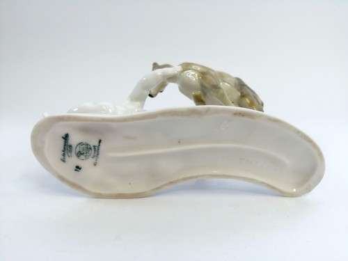 KARL TUTTER HUTSCHENREUTHER Rare Fine Porcelain Figurine Bambi Angel Cherub Antique Signed