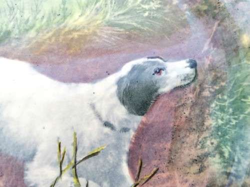 Vintage Royal Doulton Decorative Plate Hunting Dog At Daybreak Ref. No.D6313 1970s