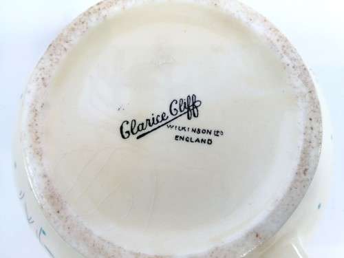 ART DECO CLARICE CLIFF BIARRITZ HANDLED BOWL