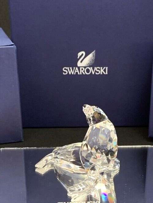 Swarovski Crystal Sealion 679592 Aquatic Worlds - Retired Sea Lion
