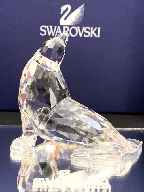 Swarovski Crystal Sealion 679592 Aquatic Worlds - Retired Sea Lion