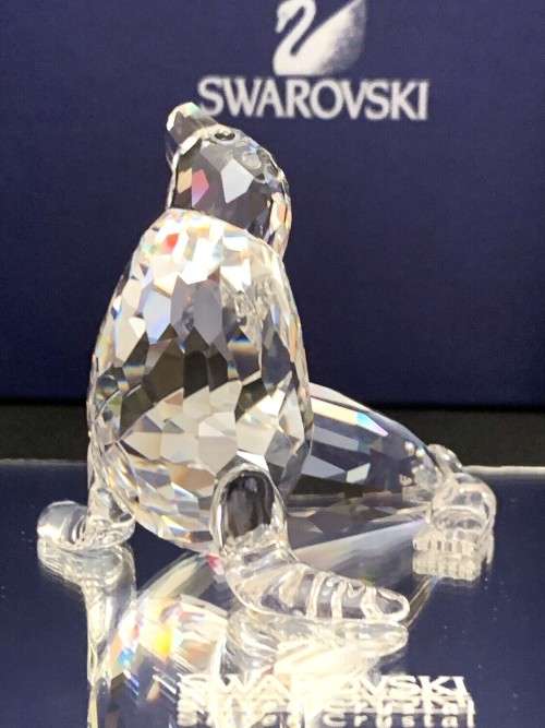 Swarovski Crystal Sealion 679592 Aquatic Worlds - Retired Sea Lion