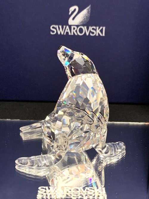 Swarovski Crystal Sealion 679592 Aquatic Worlds - Retired Sea Lion