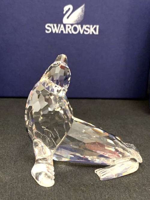 Swarovski Crystal Sealion 679592 Aquatic Worlds - Retired Sea Lion