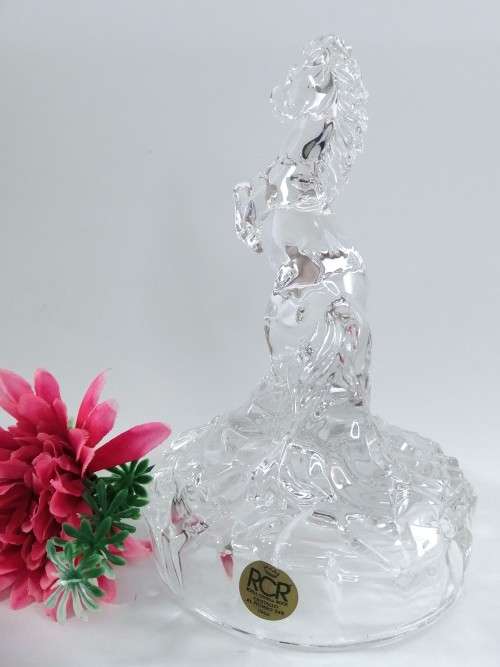 Royal Crystal Rock RCR Crystal Wildlife Horse Italy Figurine