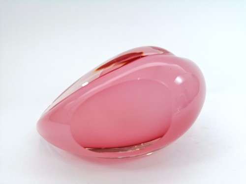 Elegant Murano Sommerso Pink Art Glass Large  Swan Duck Bird