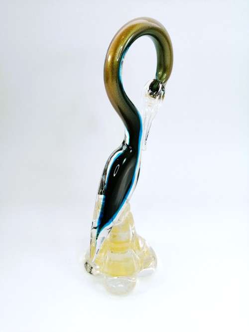 Murano Art Glass Large Heron Swan Bird