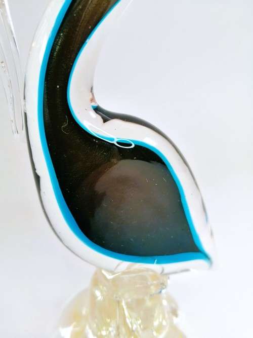 Murano Art Glass Large Heron Swan Bird