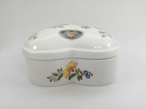 Aynsley China Cottage Garden Large Trinket Box, Made In England #