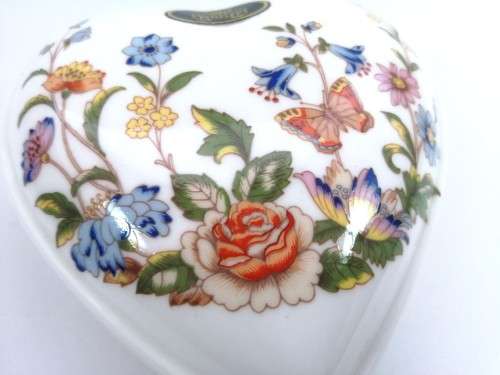 Aynsley China Cottage Garden Large Trinket Box, Made In England #