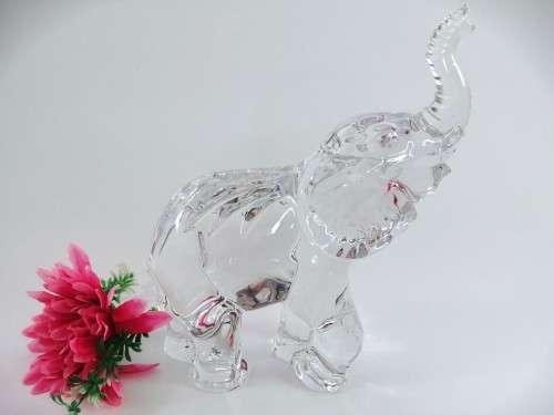Waterford Crystal Animals of the World Large Elephant (Retired Edition)