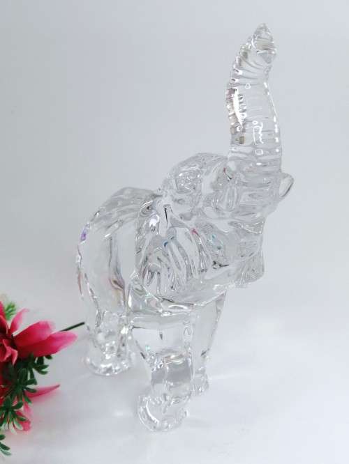 Waterford Crystal Animals of the World Large Elephant (Retired Edition)