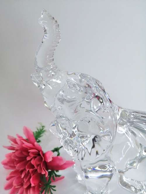 Waterford Crystal Animals of the World Large Elephant (Retired Edition)