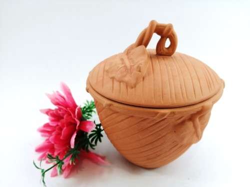 Vintage 1980s Elizabeth Arden Roma Al Fresco Terra Cotta La Vigna Jar