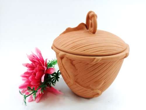 Vintage 1980s Elizabeth Arden Roma Al Fresco Terra Cotta La Vigna Jar
