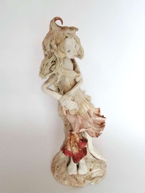 Two FORTUNE FAIRIES ORIGINALS BY KAREN amazing original fairy pieces.