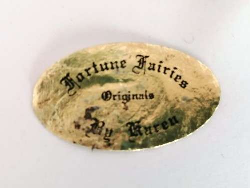 Two FORTUNE FAIRIES ORIGINALS BY KAREN amazing original fairy pieces.