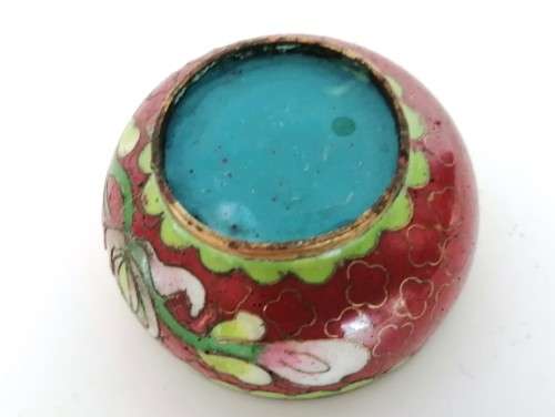 Beautiful vintage Chinese cloisonne cruet set, dating from the 1950s