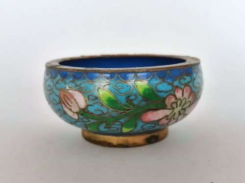 Beautiful vintage Chinese cloisonne cruet set, dating from the 1950s