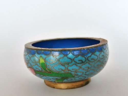 Beautiful vintage Chinese cloisonne cruet set, dating from the 1950s