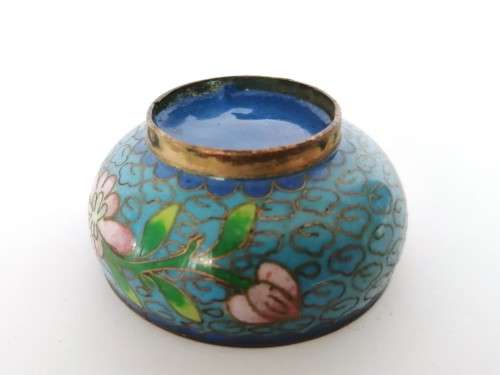 Beautiful vintage Chinese cloisonne cruet set, dating from the 1950s
