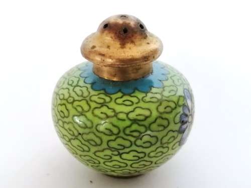 Beautiful vintage Chinese cloisonne cruet set, dating from the 1950s
