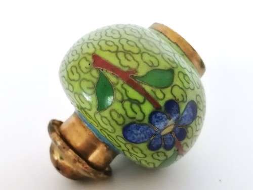 Beautiful vintage Chinese cloisonne cruet set, dating from the 1950s