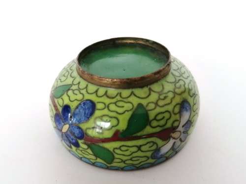 Beautiful vintage Chinese cloisonne cruet set, dating from the 1950s