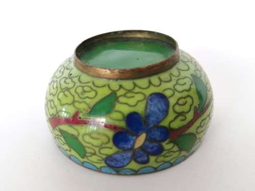 Beautiful vintage Chinese cloisonne cruet set, dating from the 1950s