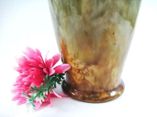 Antique Doulton Large Lambeth Stonewear tall vase