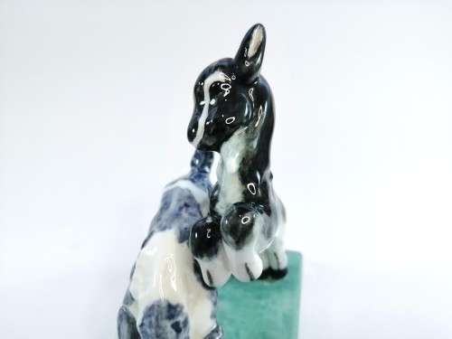 Royal Worcester model of a pair of goats `Kids at play` modeled by Doris Lindner