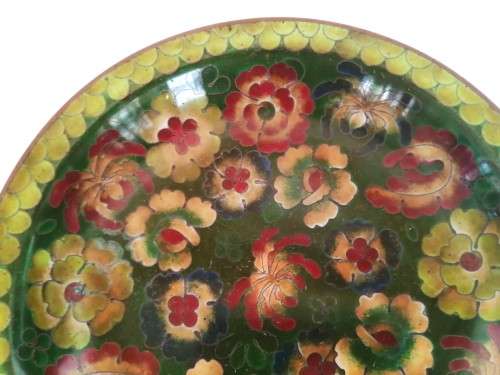 Beautiful vintage Chinese cloisonne cruet set, dating from the 1950s