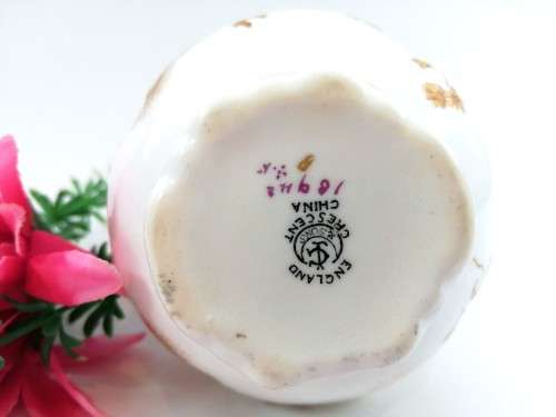 Hand painted milk jug made by Crescent England