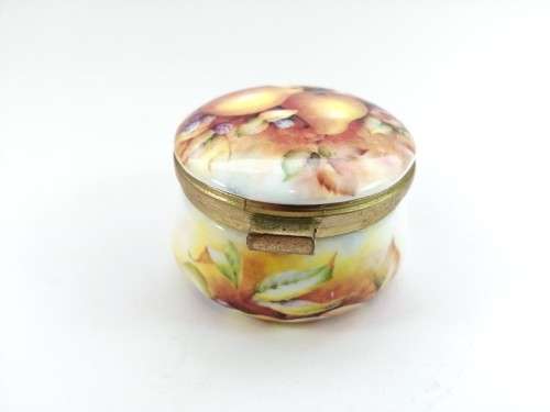 Ayshford Bone China Porcelain Trinket Box Fruit design