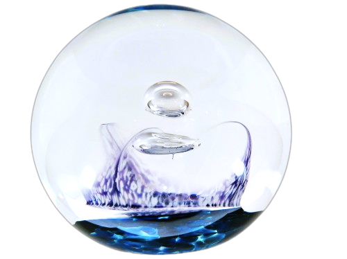 Limited Edition 195/500 Vintage Selkirk Glass Arabesque Paperweight 1985 Scotland