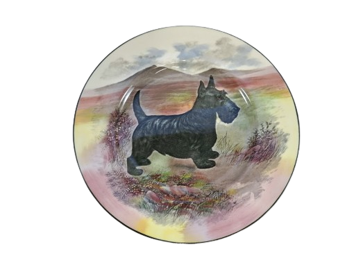 1950s Royal Doulton `Scotty Dog` Scottish Terrier  Wall Plate  Scottish Terrier