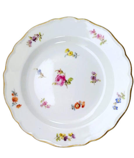 Meissen porcelain plate Vintage flowers
