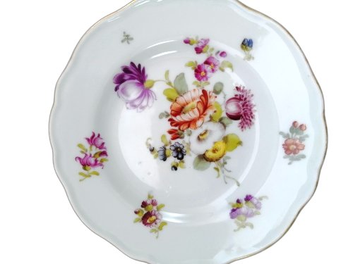 Meissen porcelain plate Vintage flowers