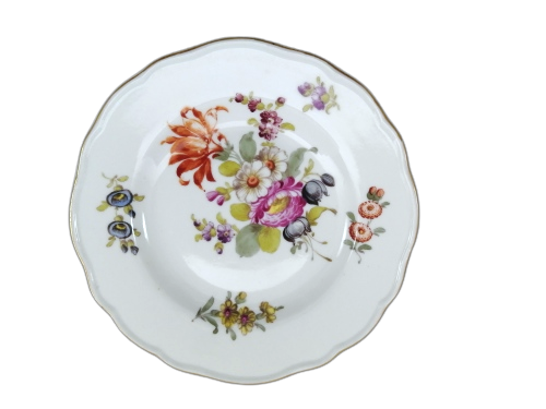 Meissen porcelain plate Vintage flowers
