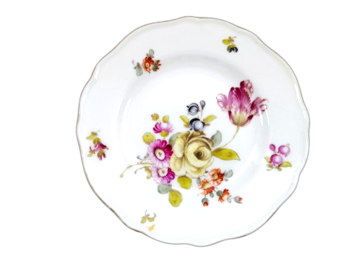 Meissen porcelain plate Vintage flowers